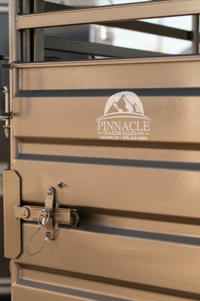 Pinnacle logo on trailer door