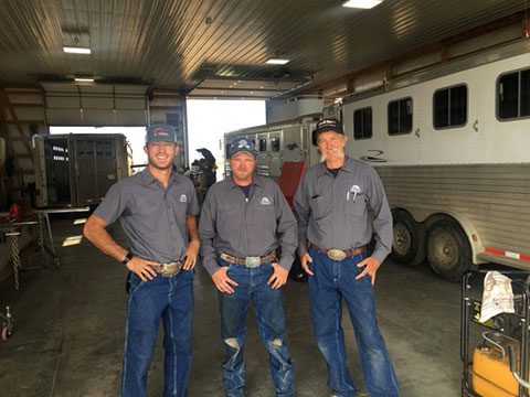 The shop team at Pinnacle Trailer Sales