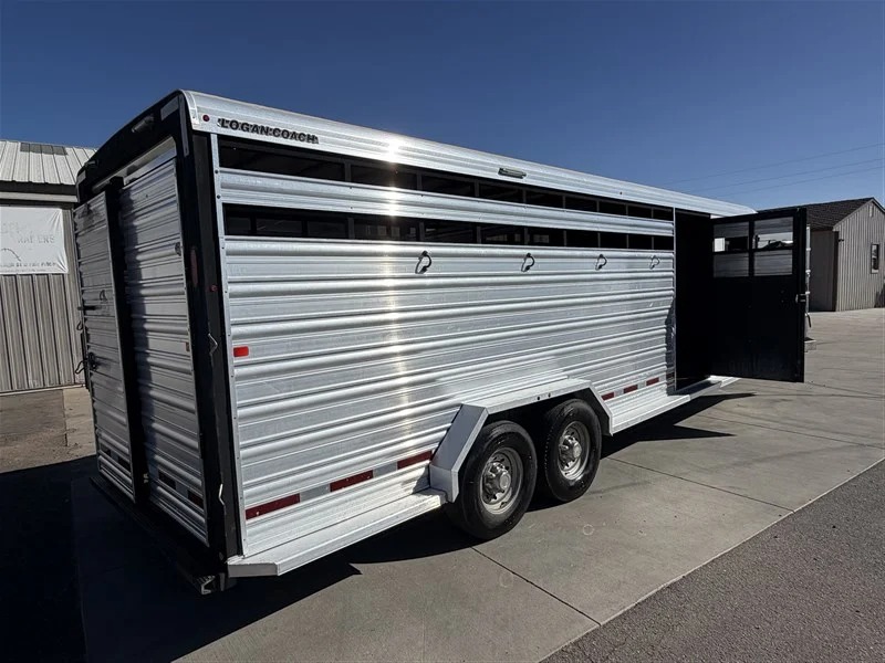 2022 Logan 24' Stock Combo-5' tack Stock Trailers