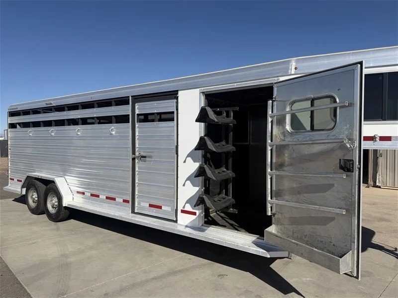2022 Logan 24' Stock Combo-5' tack Stock Trailers