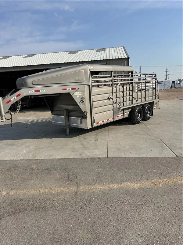 2026 GR Trailers 18' GN Stock 1/2 Top Stock Trailers