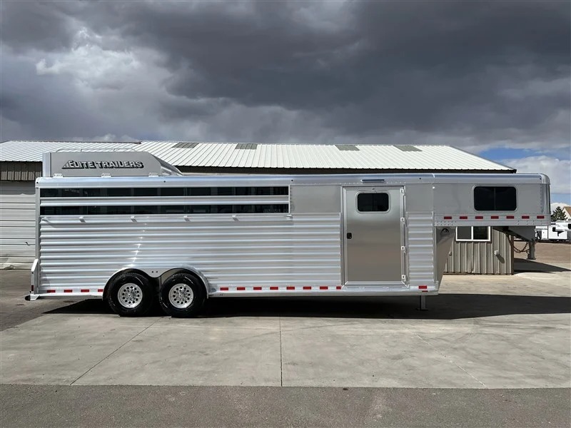 2027 Elite Trailers 24’ Stock Combo W/Slanted Deluxe Tack Stock Trailers