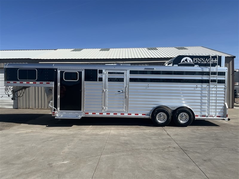 2027 Elite Trailers 7’6"X24’ Stock Combo W/6’ Tack Stock Trailers