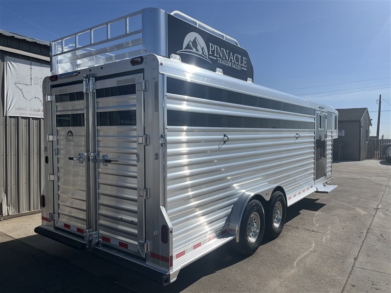 2027 Elite Trailers 7’6"X24’ Stock Combo W/6’ Tack Stock Trailers