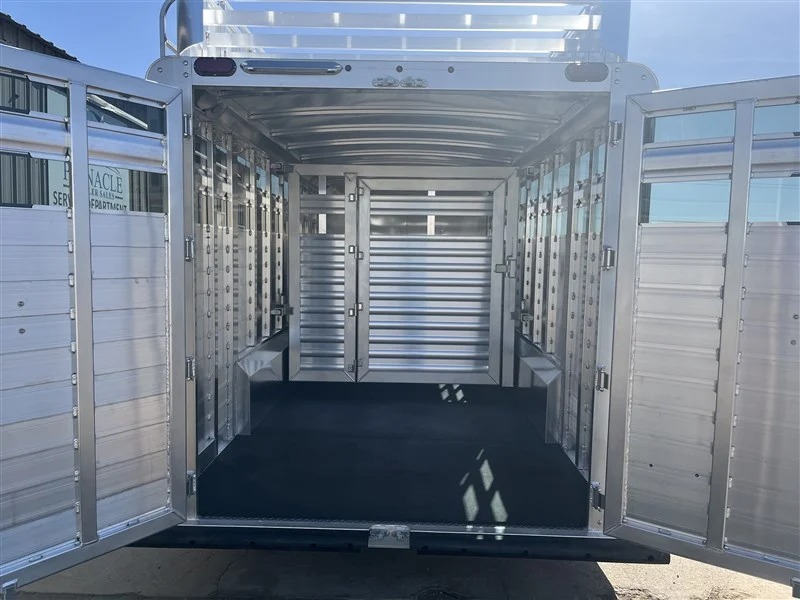 2027 Elite Trailers 7’6"X24’ Stock Combo W/6’ Tack Stock Trailers