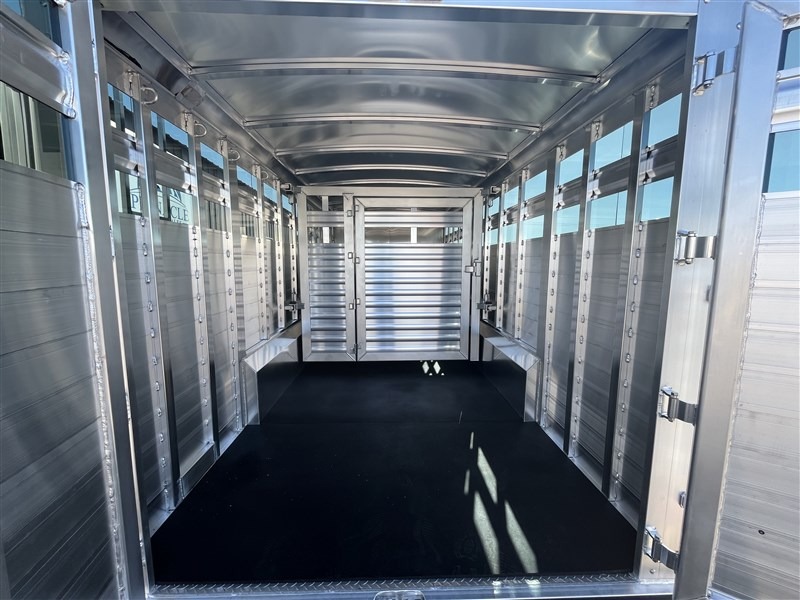 2027 Elite Trailers 7’6"X24’ Stock Combo W/6’ Tack Stock Trailers