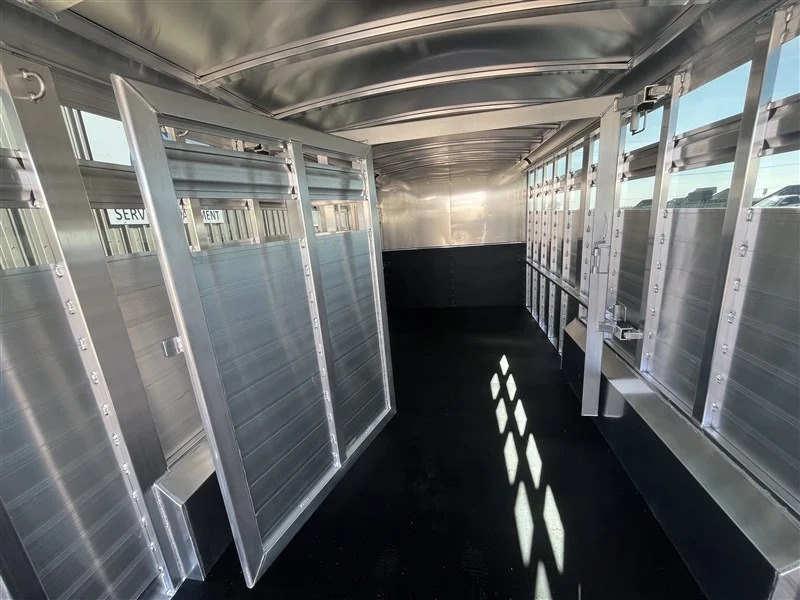2027 Elite Trailers 7’6"X24’ Stock Combo W/6’ Tack Stock Trailers
