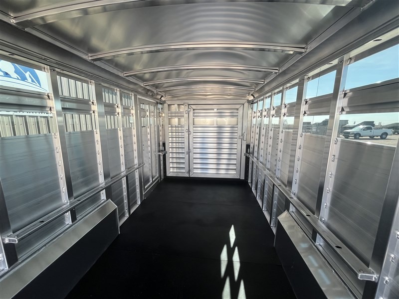 2027 Elite Trailers 7’6"X24’ Stock Combo W/6’ Tack Stock Trailers