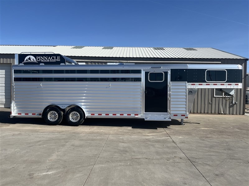 2027 Elite Trailers 7’6"X24’ Stock Combo W/6’ Tack Stock Trailers