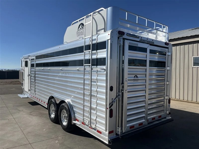 2027 Elite Trailers 8'X24’ Stock Combo W/Slant Wall Tack Stock Trailers