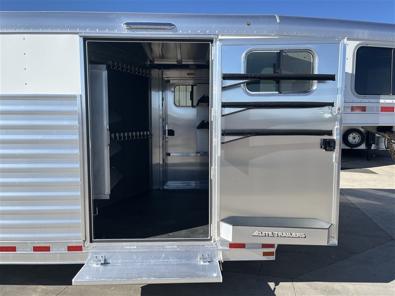 2027 Elite Trailers 8'X24’ Stock Combo W/Slant Wall Tack Stock Trailers