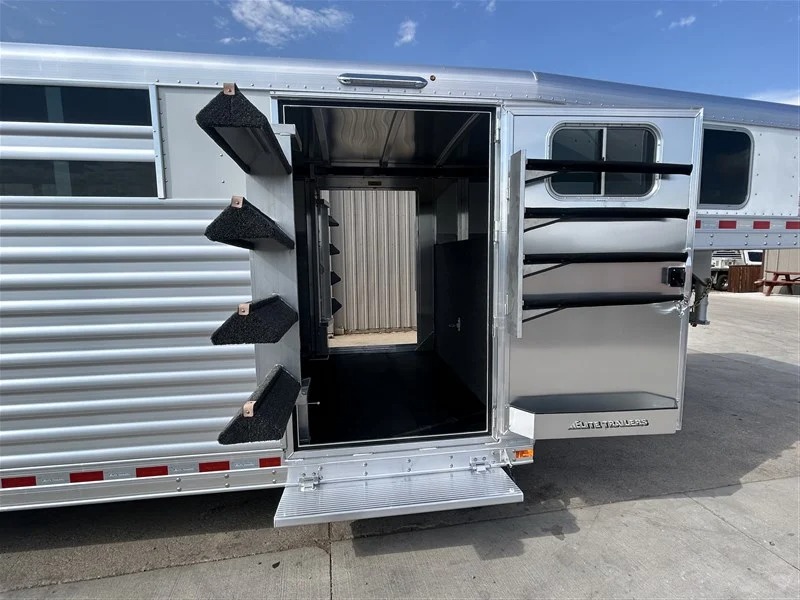2027 Elite Trailers 8X28' Stock Combo Stock Trailers