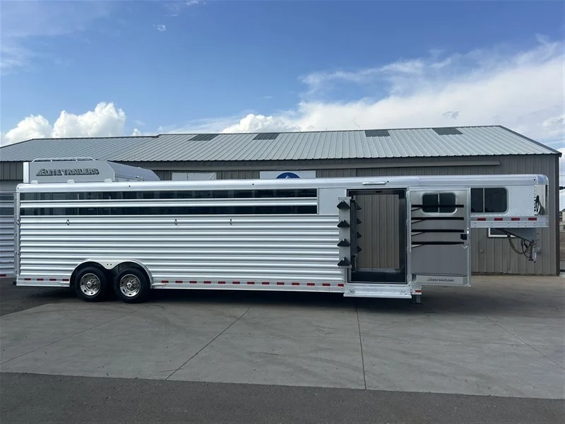 2027 Elite Trailers 8X28' Stock Combo Stock Trailers