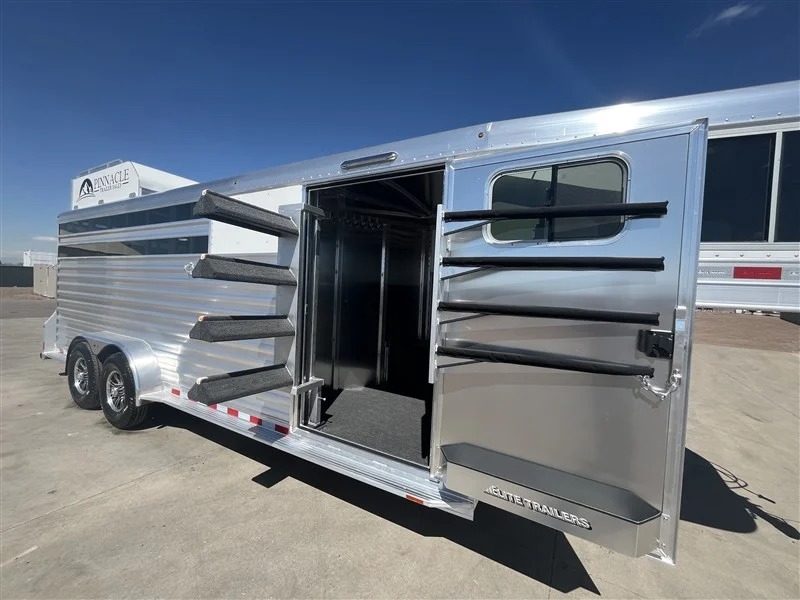 2027 Elite Trailers 4 Horse Slant Stock Combo Horse Trailers