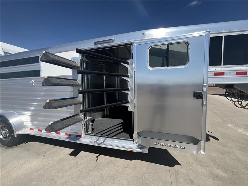 2027 Elite Trailers 4 Horse Slant Stock Combo Horse Trailers