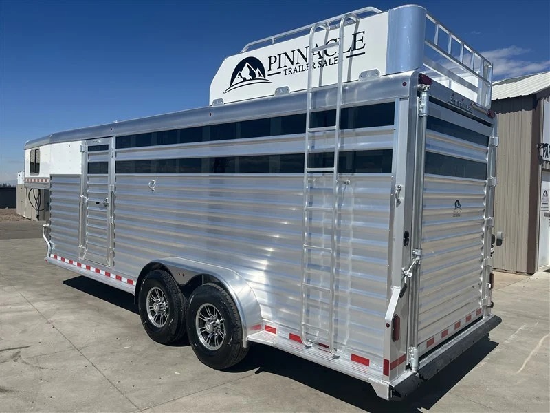 2027 Elite Trailers 4 Horse Slant Stock Combo Horse Trailers