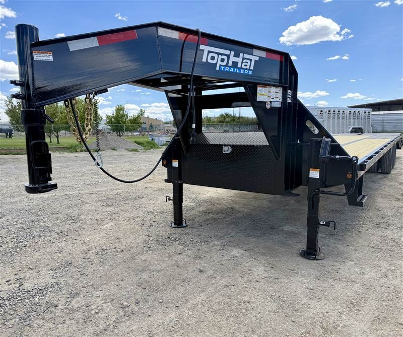 2026 Top Hat Trailers GOOSENECK 259 LO PROFILE HEAVY DUTY Flatbed Trailers