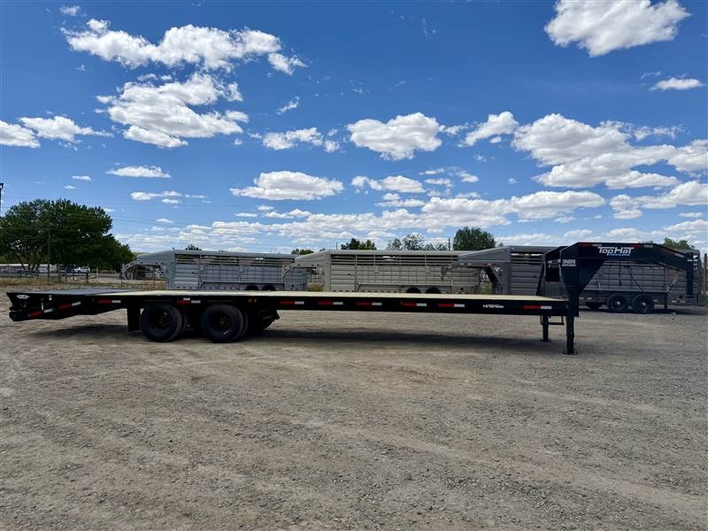 2026 Top Hat Trailers GOOSENECK 259 LO PROFILE HEAVY DUTY Flatbed Trailers