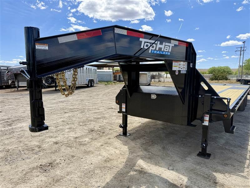 2026 Top Hat Trailers GOOSENECK 240 LO PROFILE Flatbed Trailers