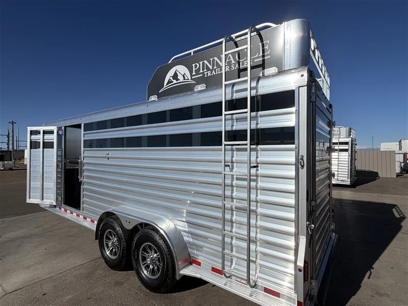 2027 Elite Trailers 4 Horse Slant Stock Combo Horse Trailers