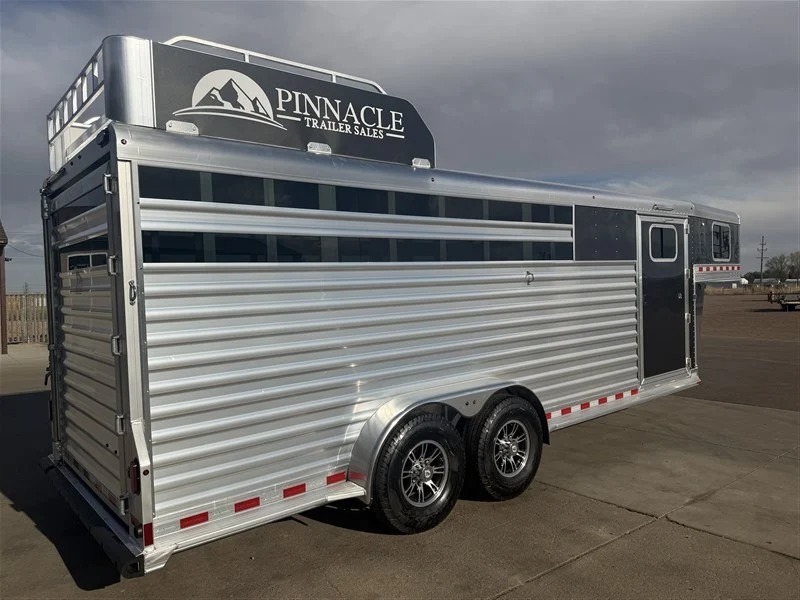 2027 Elite Trailers 4 Horse Slant Stock Combo Horse Trailers