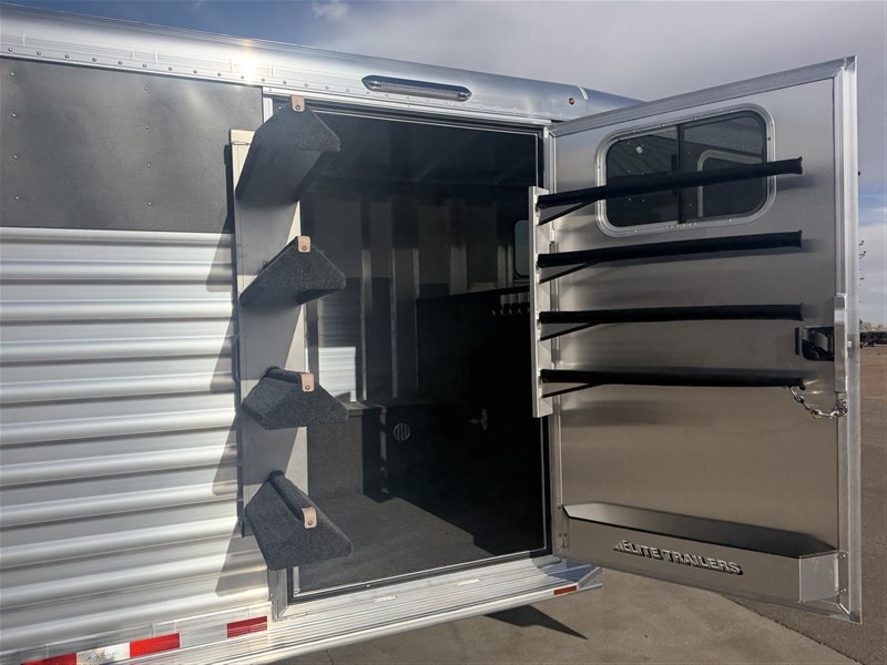 2027 Elite Trailers 4 Horse Slant Stock Combo Horse Trailers